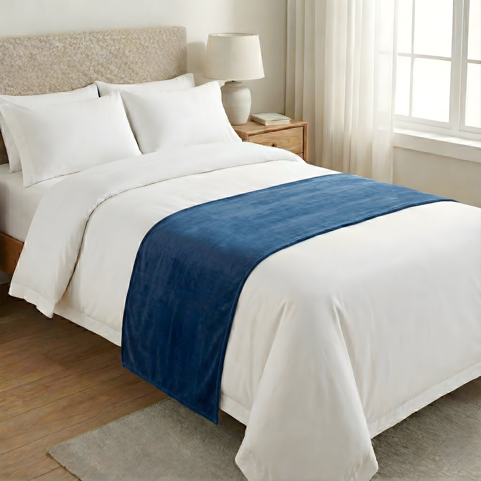 Bed Runner – Blue Velvet